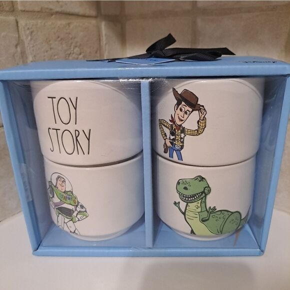 Rae Dunn Toy Story Woody Buzz Stackable Ramekins 4pcs Set - Picture 1 of 3